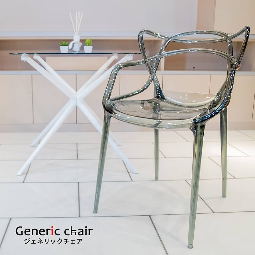 クリアチェア パープル Amazon｜椅子 おしゃれ ダイニングチェア ジェネリック家具 透明